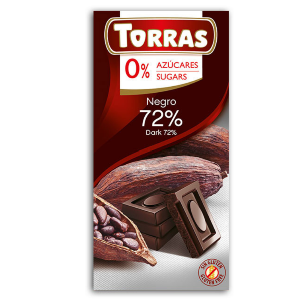 zdrowie naturalnie czekolada gorzka bez cukru Torras