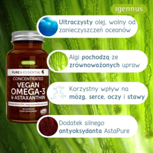 zdrowie naturalnie wegańskie omega3 z astaksantyną igennus czyste źródło
