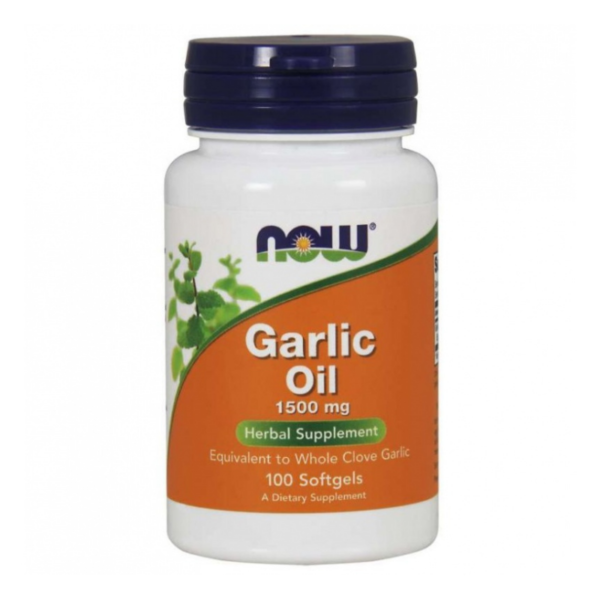 zdrowie naturalnie olej z czosnku garlic oil 1500 mg now foods