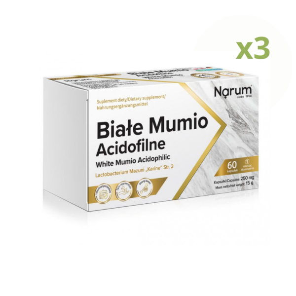 zdrowie naturalnie zestaw Białe mumio acidofilne Narum (1)