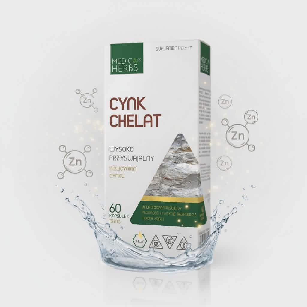 zdrowie naturalnie diglicynian cynku chelat medica herbs