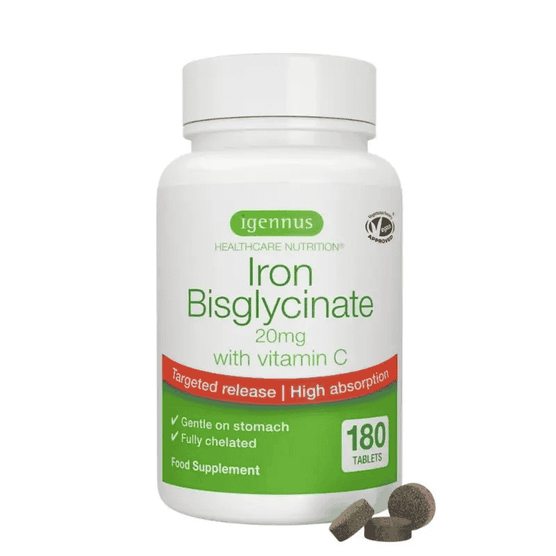 zdrowie naturalnie żelazo organiczne diglicynian 180 tabletek igennus