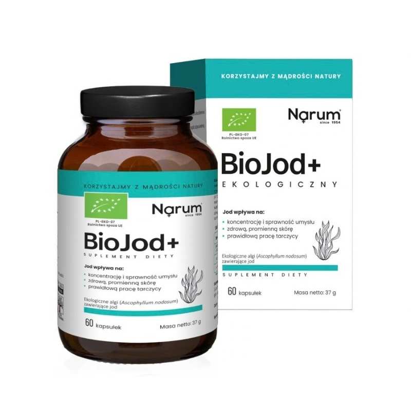 zdrowie naturalnie BioJod + Ekologiczny Narum 60 kapsułek - suplement diety
