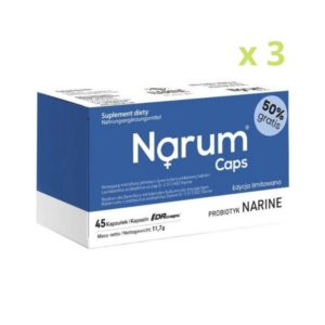 Narum Caps Narine 3x45 kapsułek zestaw - suplement diety