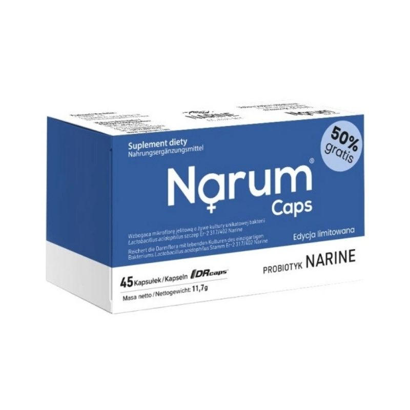 Narum Caps 45 kapsułek 50% gratis - suplement diety